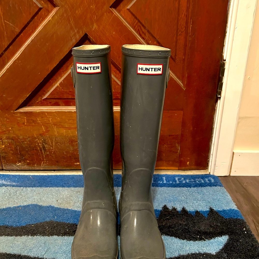 Green Hunter Boots size 7